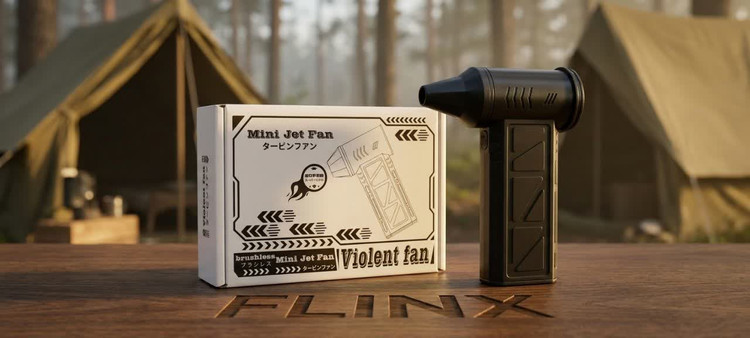 جت فن مینی شارژی Violent چراغ دار مدل ZY7400