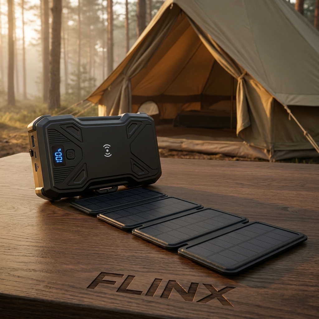 پاوربانک گرین لاین مدل GL-PX27 Solar 5-Panel ظرفیت 20000 میلی‌آمپر ساعت
